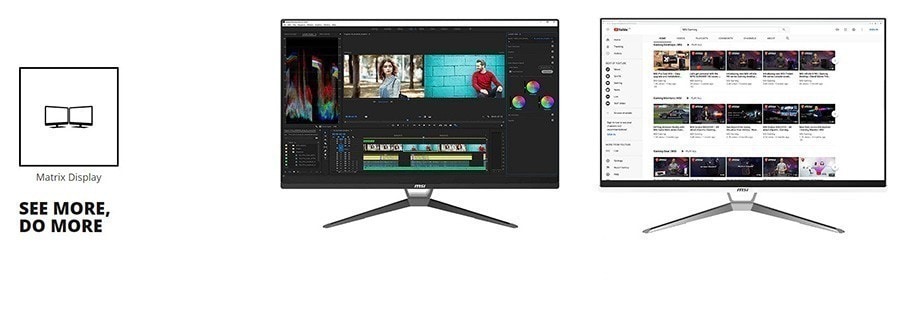 MSI PRO 22XT 10M-275XTR İ5-10400 Bilgisayar – DAHA FAZLASINI GÖRÜN, DAHA FAZLASINI YAPIN