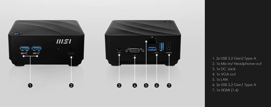 MSI CUBI N JSL-043EU – VESA Montaj Desteği