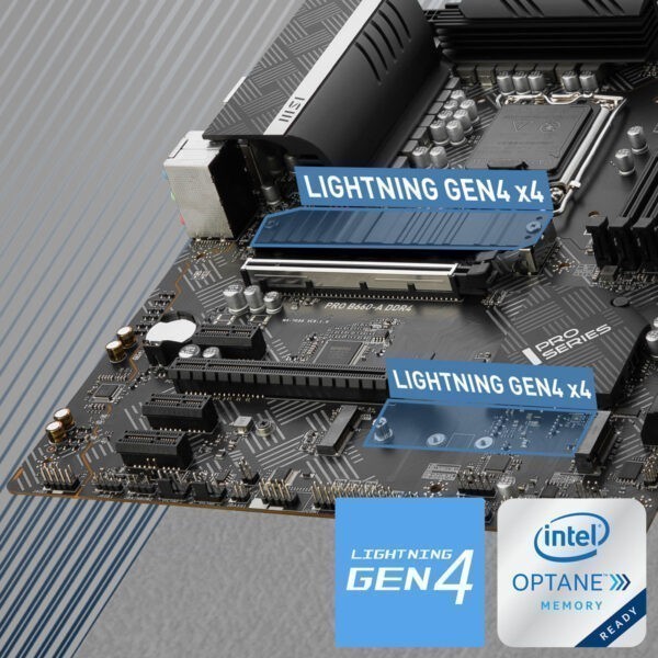 MSI PRO B660-A Anakart – GÜÇLENDİRİLEN PCI-E 4.0 X16