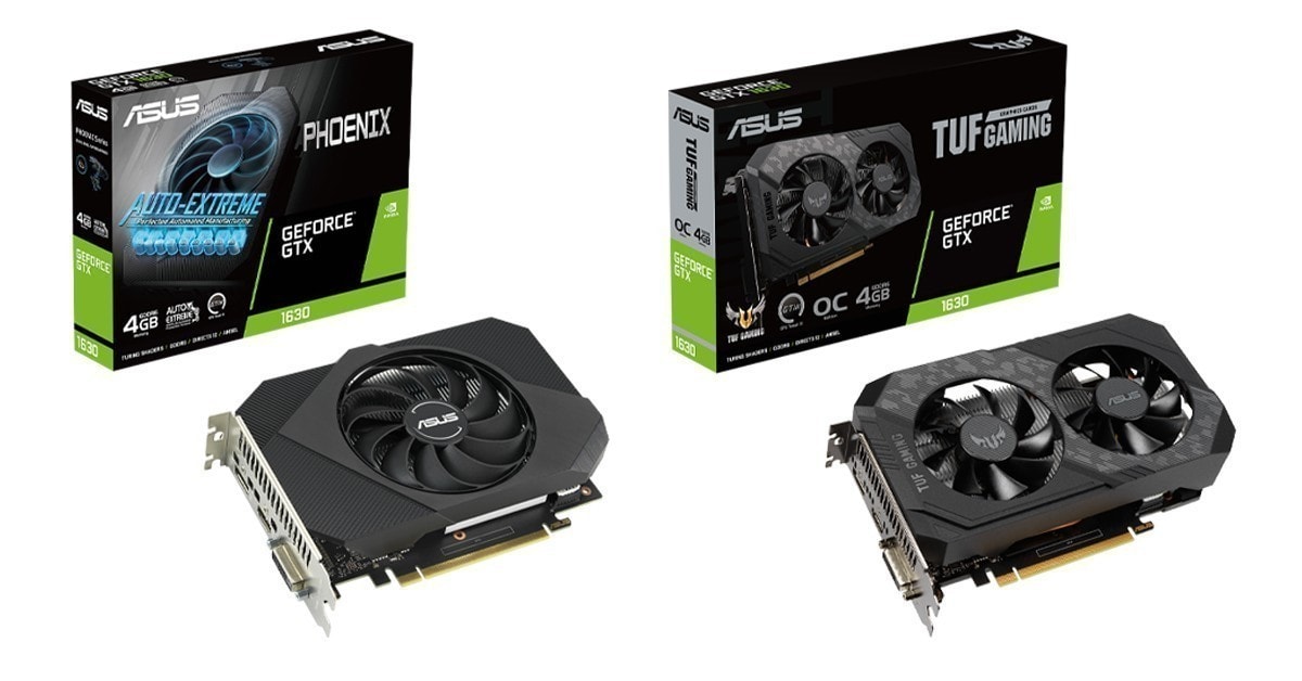 Asus Phoenix Geforce Gtx 1630 Ve Tuf Gaming Geforce Gtx 1630 Modellerini Duyurdu 20220704 1