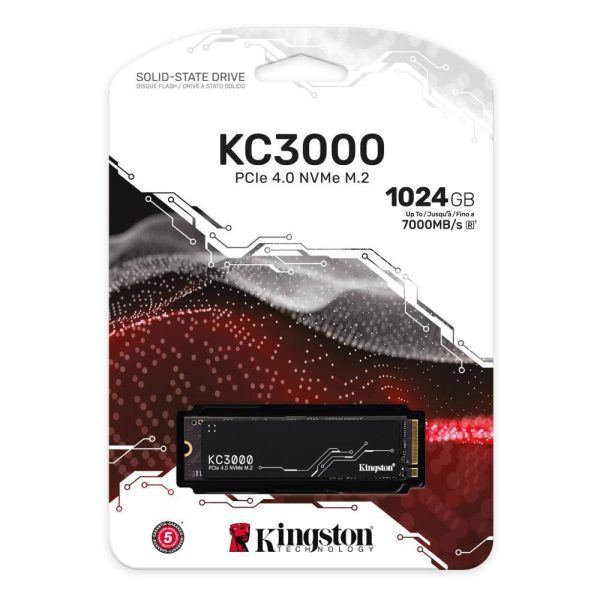 Kingston Kc3000 1tb Nvme Pcie 4 0 7000mb Okuma 6000mb M 2 Ssd Skc3000s 1024g Y3