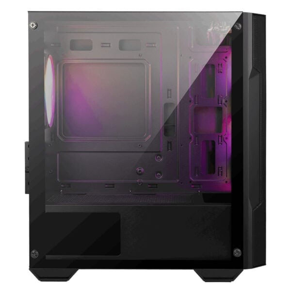 GAMİNG KASA ŞEFFAF yan panel ve RGB aydınlatmalı modern bilgisayar kasası, oyun ve yüksek performans için ideal öneri.