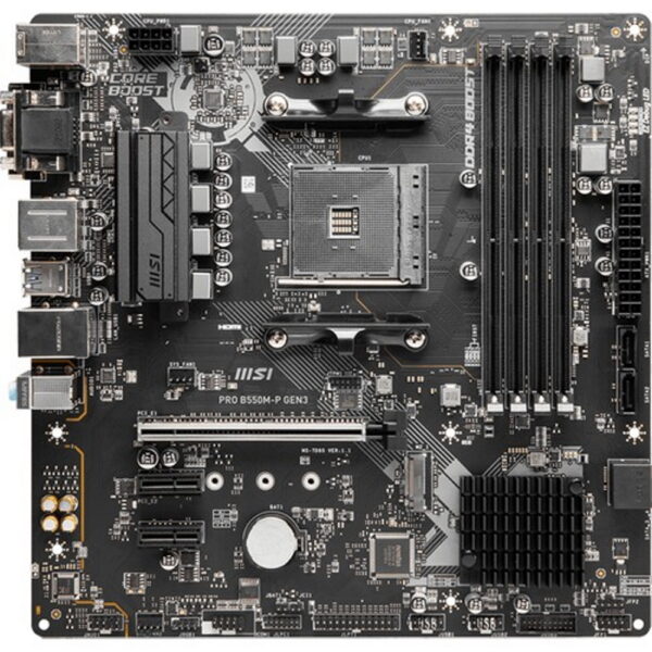 Msi Pro B550m P Gen3 4400oc Ddr4 Soket Am4 Hdmi Vga Dvi D M 2 Usb 3 2 Matx Anakart 1