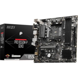 Msi Pro B550m P Gen3 4400oc Ddr4 Soket Am4 Hdmi Vga Dvi D M 2 Usb 3 2 Matx Anakart