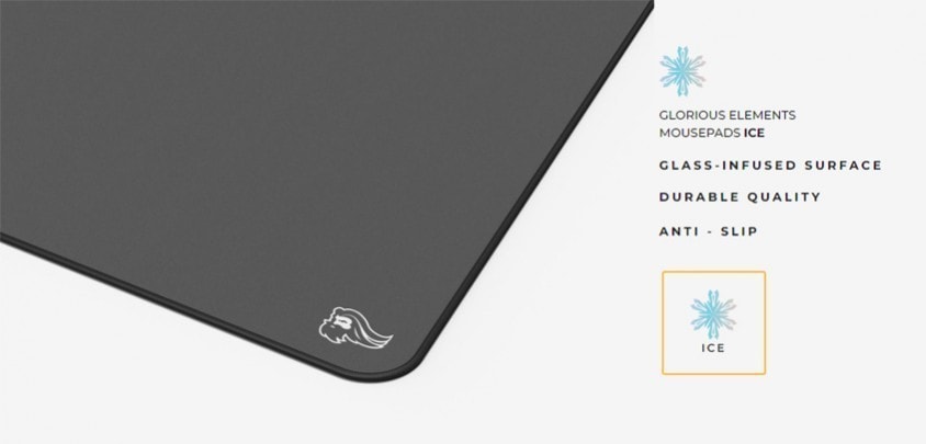 Glorious Element Mouse Pad - Ice – Air - Ultra Hızlı Sert Mousepad