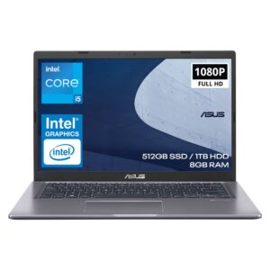 Asus 14 Expertbook P1412cea Ek0031v3 I5 1135g7 8gb Ram 512 Gb Ssd 1tb Hdd Intel Uhd Graphics Fhd Freedos Notebook