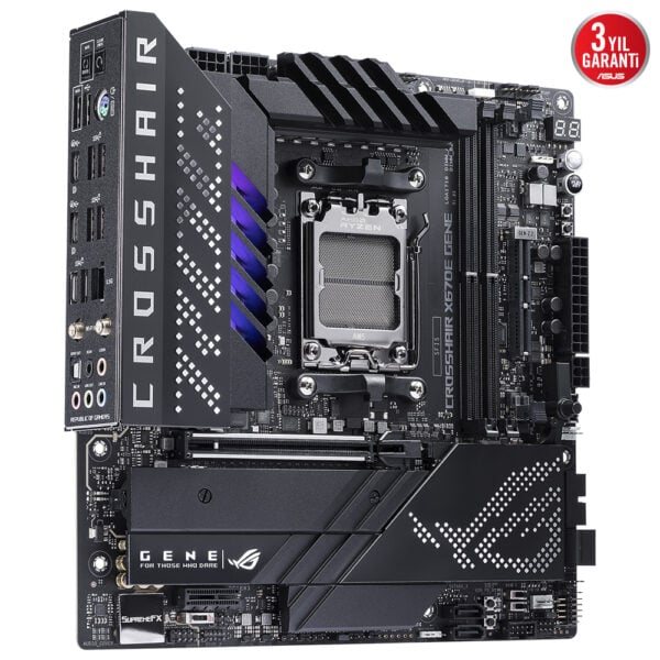 Asus Rog Crosshair X670e Gene Soket Am5 6400mhzoc Ddr5 Thunderbolt Wifi Aura Rgb Matx Anakart 1
