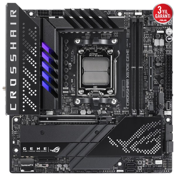 Asus Rog Crosshair X670e Gene Soket Am5 6400mhzoc Ddr5 Thunderbolt Wifi Aura Rgb Matx Anakart 3