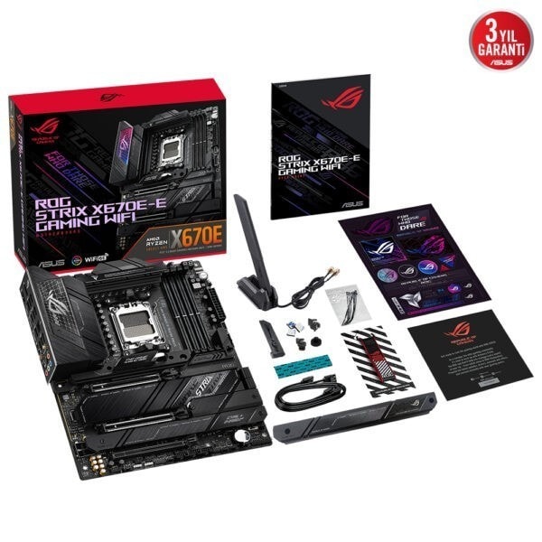 Asus Rog Strix X670e E Gaming Wifi Soket Am5 6400mhzoc Ddr5 Dp Hdmi Aura Rgb 11