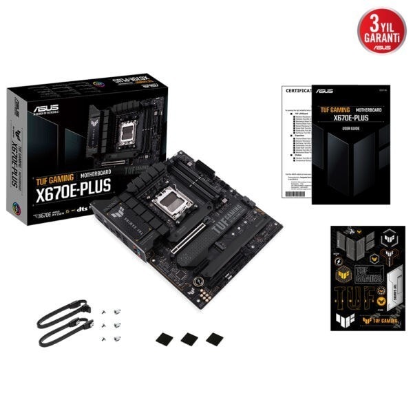 Asus Tuf Gaming X670e Plus Soket Am5 6400mhzoc Ddr5 Dp Hdmi Aura Rgb Atx Anakart 10