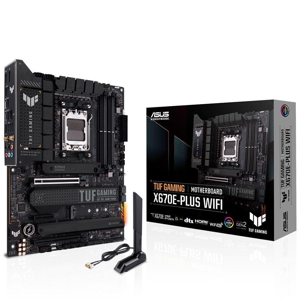 Asus Tuf Gaming X670e Plus Wifi Soket Am5 6400mhzoc Ddr5 Dp Hdmi Aura Rgb Atx Anakart