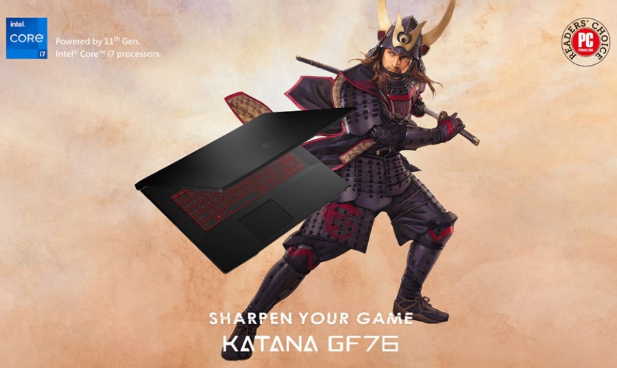 MSI KATANA GF76 11SC-484XTR i7-11800H Notebook – görsel 2