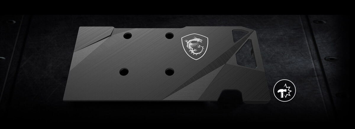 msi RX6600XT Mech Backplate