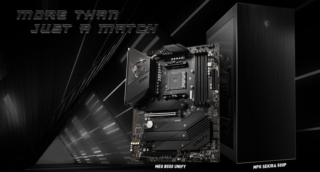 MSI MEG B550 UNIFY & MPG SEKIRA 500P