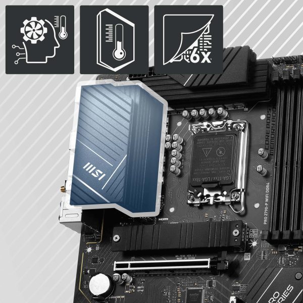 MSI Pro Z790-P WiFi Anakart – 14 Duet Rail Güç Sistemi - 55A DrMOS