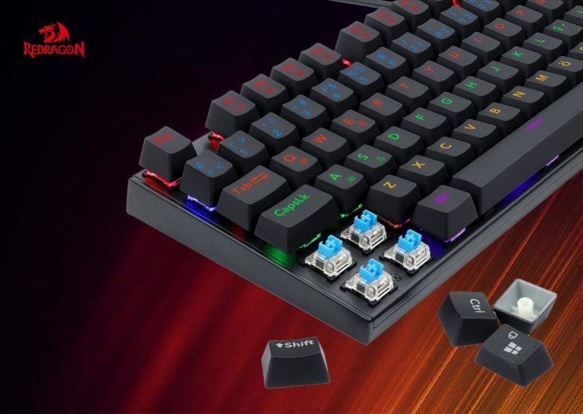 Redragon K565R-1 Rudra Mekanik Kablolu Gaming Klavye