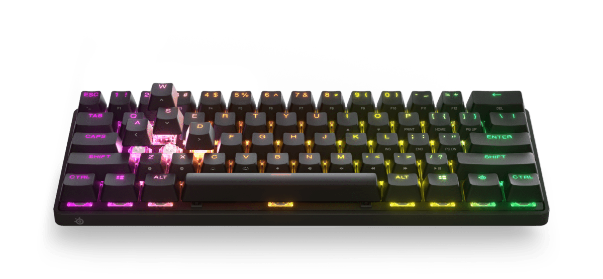 SteelSeries Apex Pro Mini İngilizce Gaming Klavye – Kompakt 60% Tasarım