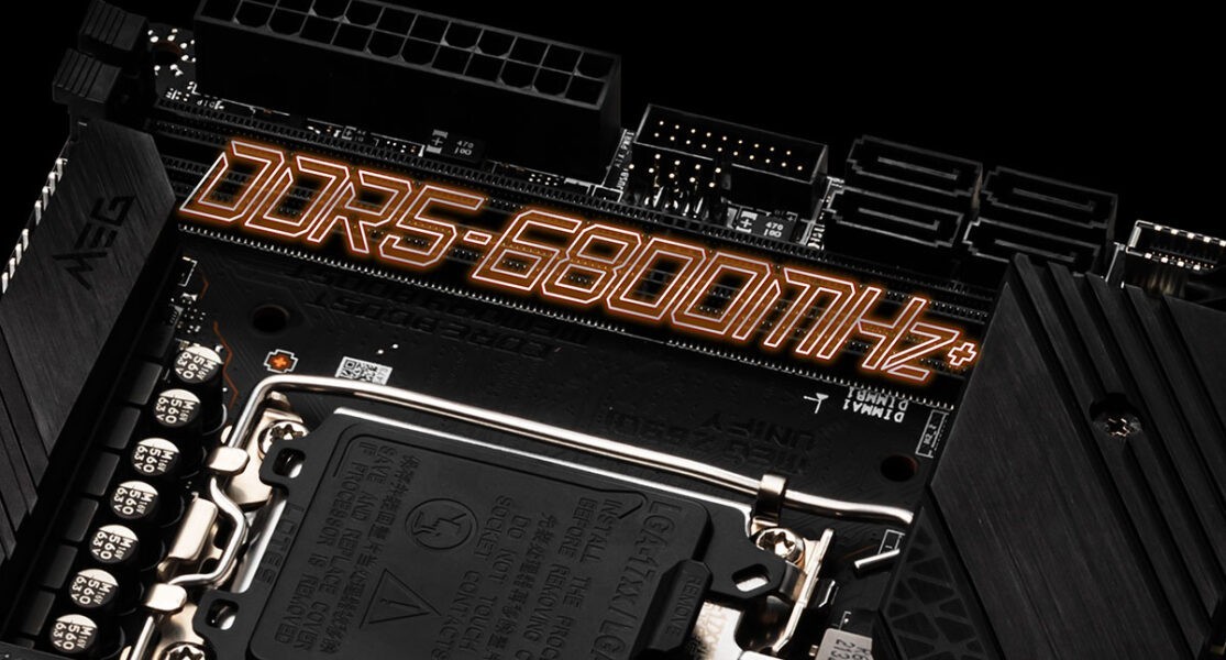 MSI MEG Z690I UNIFY DEDICATED FOR EXTREME DDR5 MEMORY OC
