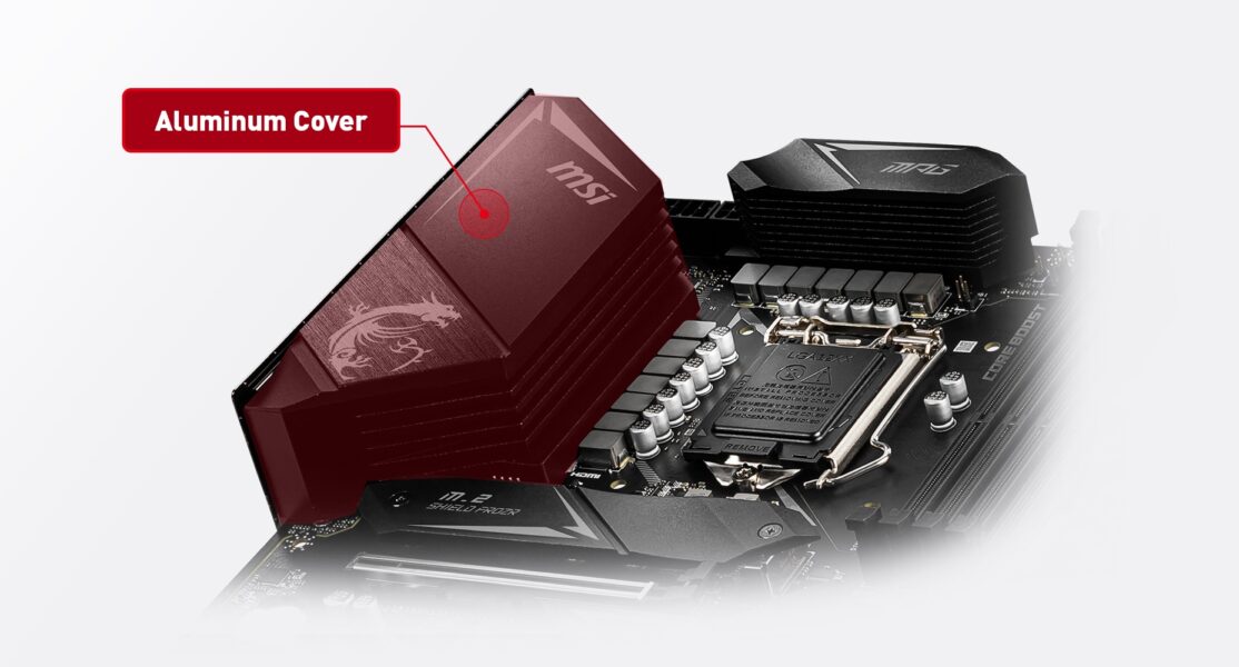 MSI MPG Z490 GAMING EDGE WIFI ALUMINUM COVER
