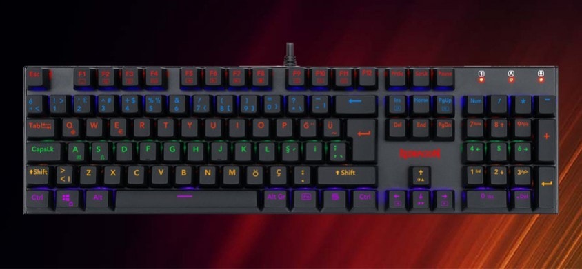 Redragon K565R-1 Rudra Mekanik Kablolu Gaming Klavye