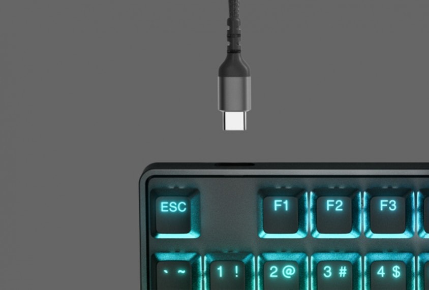 SteelSeries Apex 9 TKL OptiPoint Optical Gaming Klavye – Double Shot PBT Klavye Tuşları