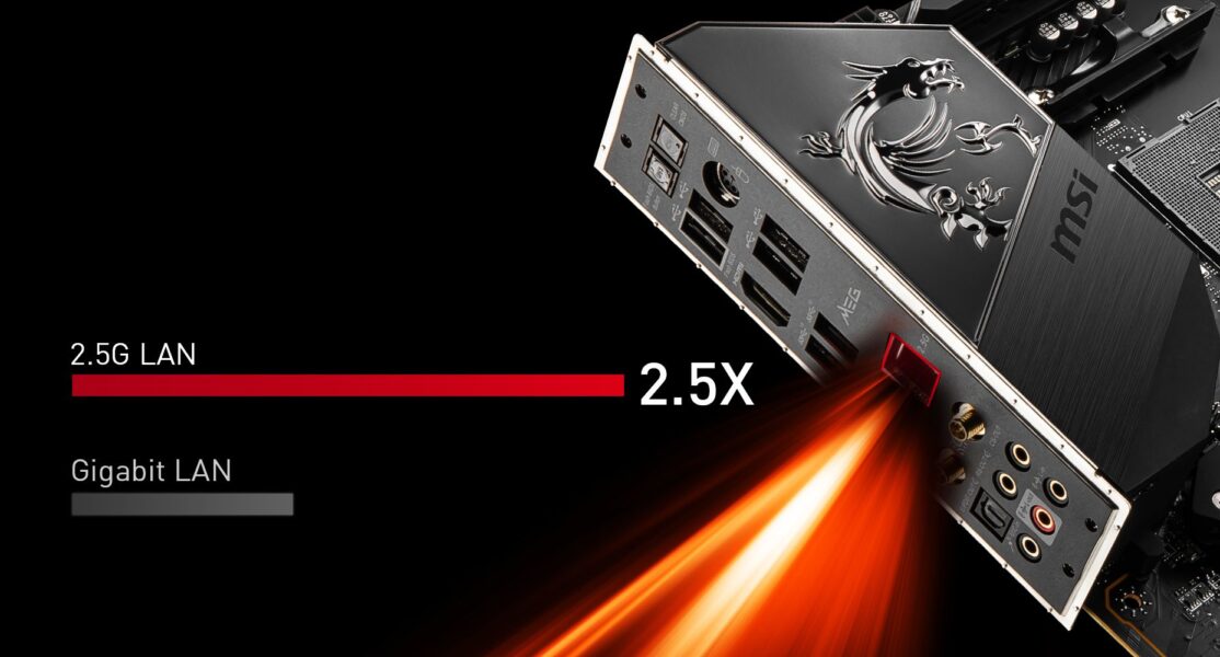 MSI MEG B550 UNIFY MAXIMIUM DATA TRANSFER WITH 2.5G LAN