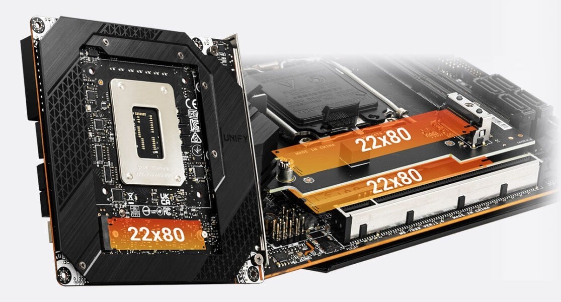 MSI MEG Z690I UNIFY TRIPLE M.2 WITH M.2 SHIELD FROZR