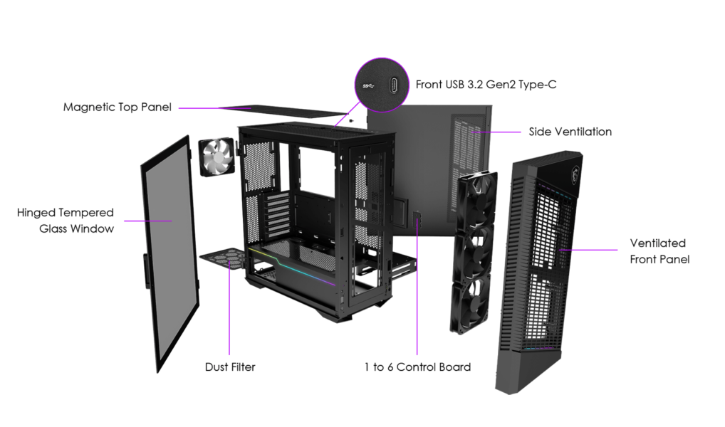 MSI Mpg Velox 100P Airflow Kasa a11