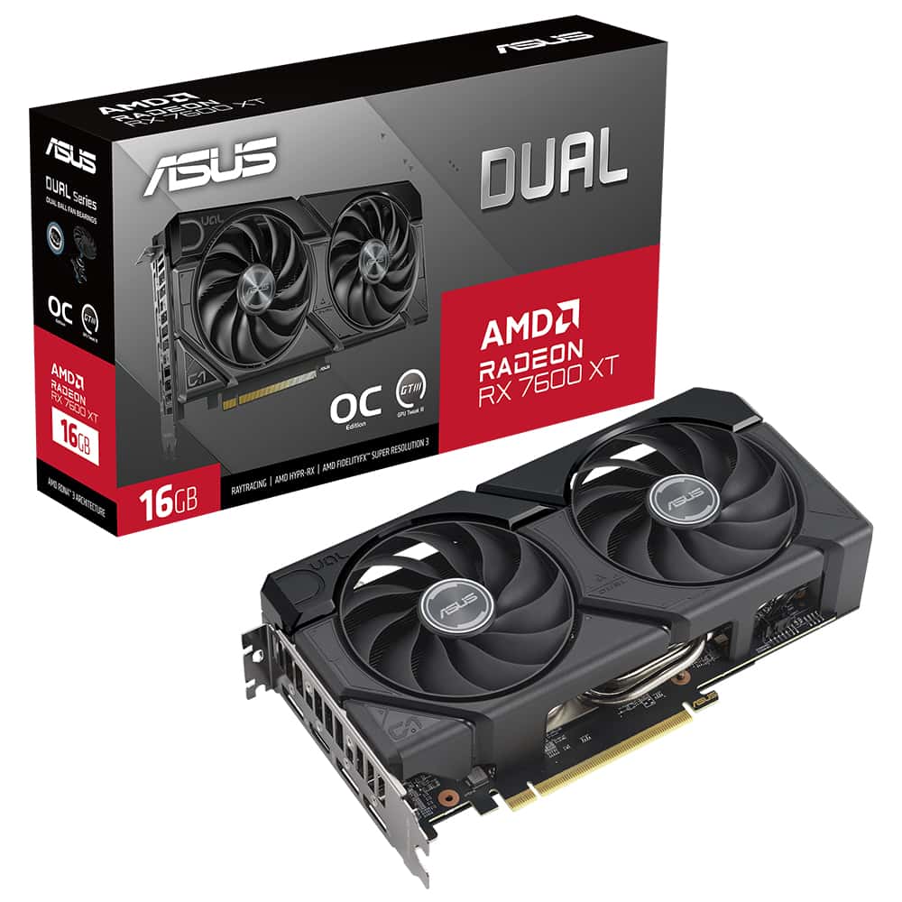 Asus Dual Radeon Rx 7600 Xt Oc 16gb Gddr6 128 Bit Ekran Karti