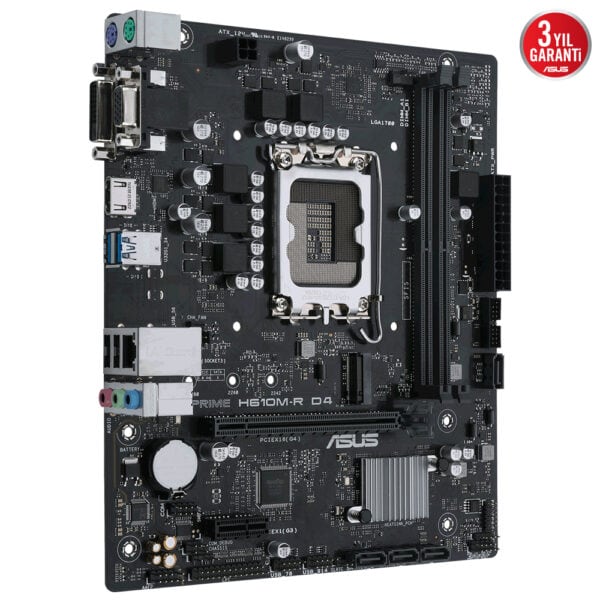 Asus Prime H610m R D4 3200mhz Ddr4 Soket 1700 M 2 Hdmi D Sub Dvi D Matx Anakart 2