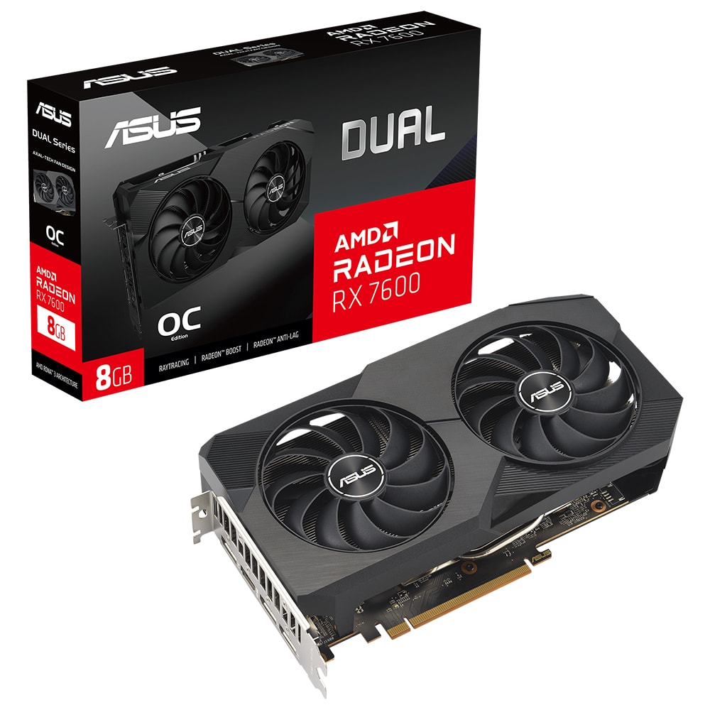 Asus Radeon Dual Rx 7600 8gb Gddr6 128 Bit Ekran Karti