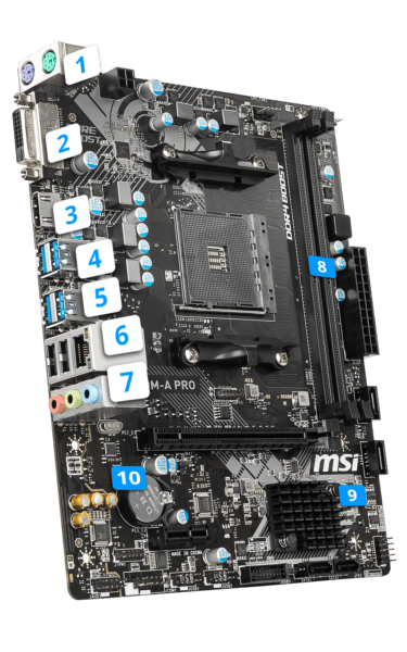MSI A320M-A PRO Anakart a1