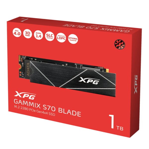 Xpg Gammix S70 Blade 1tb 7400mb Okuma 5500mb Yazma Pcie Gen4x4 M 2 2280 Ssd 4