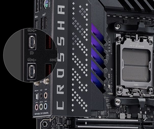 ROG Crosshair X670E Gene ASUS ROG CROSSHAIR X670E GENE Anakart a12