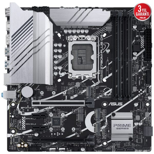 Asus Prime Z790m Plus D4 5333mhzoc Ddr4 Soket 1700 M 2 Hdmi Dp Matx Anakart 1