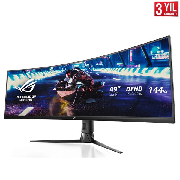 Asus Rog Strix Xg49vq 49 Inc 144hz 4ms Dfhd Freesync Premium Pro Va Kavisli Gaming Monitor 3