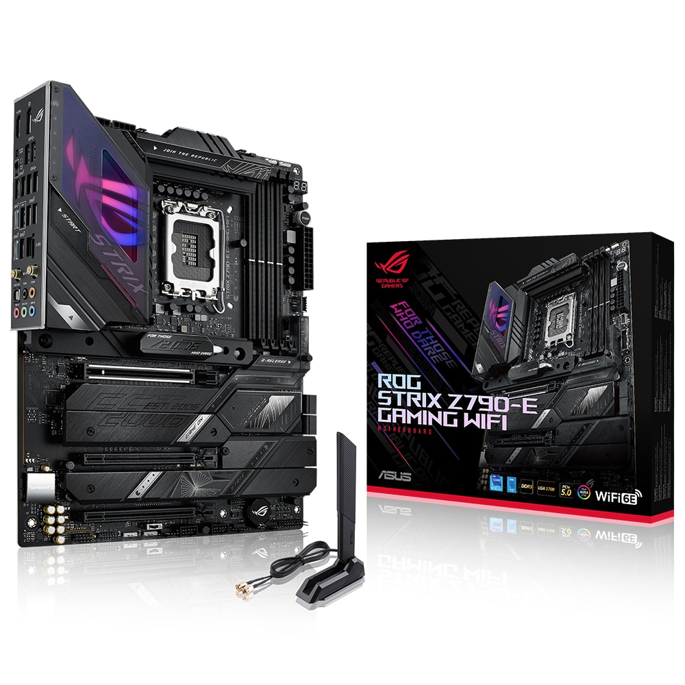 Asus Rog Strix Z790 E Gaming Wifi 7800mhzoc Ddr5 Soket 1700 M 2 Hdmi Dp Atx Anakart