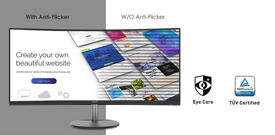 MSI PRO MP341CQ Monitör a13