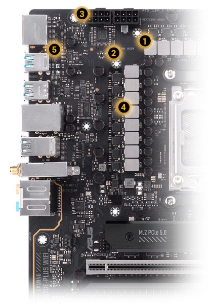 TUF GAMING X670E-PLUS WIFI Asus Tuf Gaming X670E-Plus WiFi Anakart a2