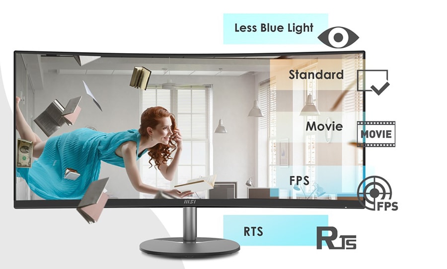 MSI PRO MP341CQ Monitör a21