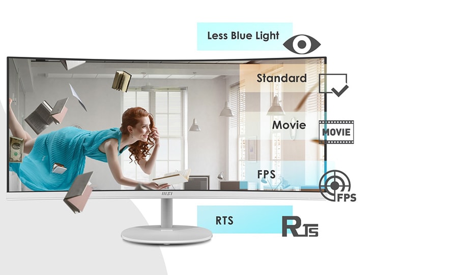 MSI PRO MP341CQW Monitör a21