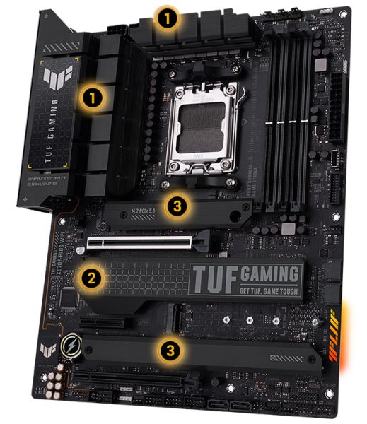 TUF GAMING X670E-PLUS WIFI Asus Tuf Gaming X670E-Plus WiFi Anakart a3