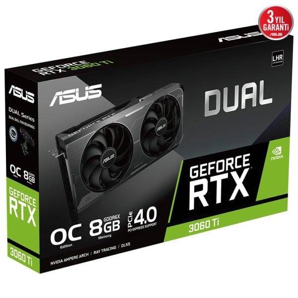 Asus Dual Geforce Rtx 3060 Ti Oc 8gb Gddr6x 256 Bit Ekran Karti 11