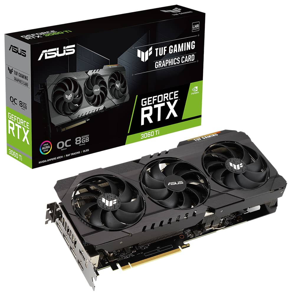 Asus Geforce Rtx 3060 Ti Tuf Gaming V2 Oc 8gb Gddr6x 256 Bit Ekran Karti