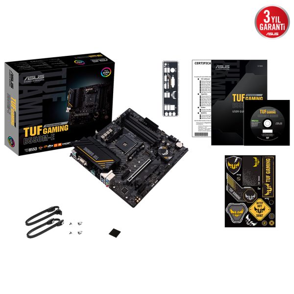 Asus Tuf Gaming B550m E 4866mhzoc Soket Am4 Ddr4 Rgb M 2 Matx Anakart 6