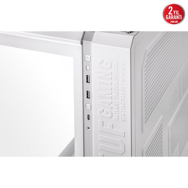 Asus Tuf Gaming Gt502 Panaromik Temperli Cam Usb 3 2 Beyaz Mid Tower Kasa 9