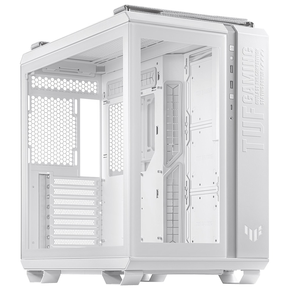 Asus Tuf Gaming Gt502 Panaromik Temperli Cam Usb 3 2 Beyaz Mid Tower Kasa