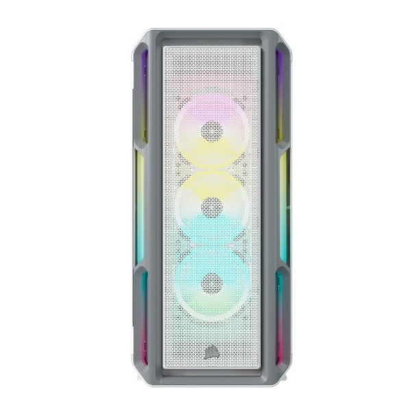 Corsair Icue 5000t Tempered Glass Rgb Beyaz Usb 3 1 Atx Mid Tower Kasa 1