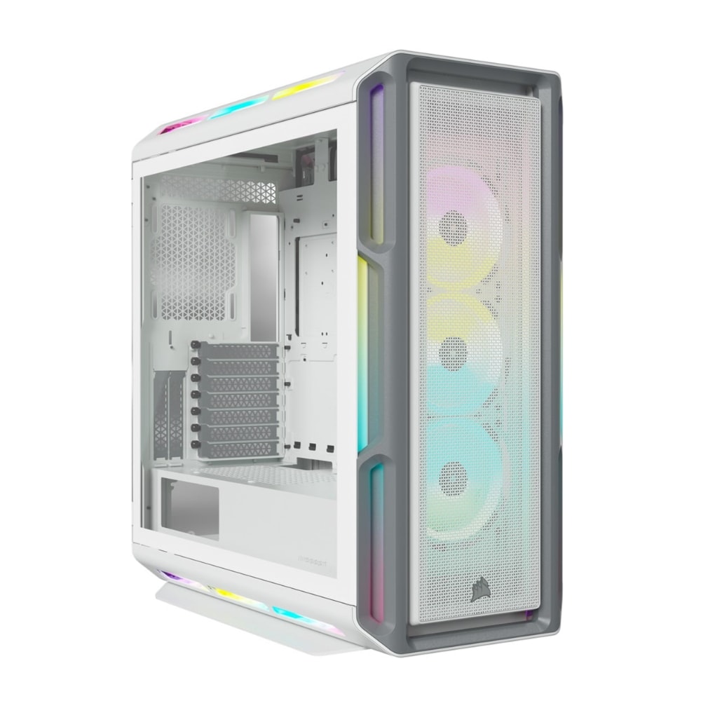 Corsair Icue 5000t Tempered Glass Rgb Beyaz Usb 3 1 Atx Mid Tower Kasa