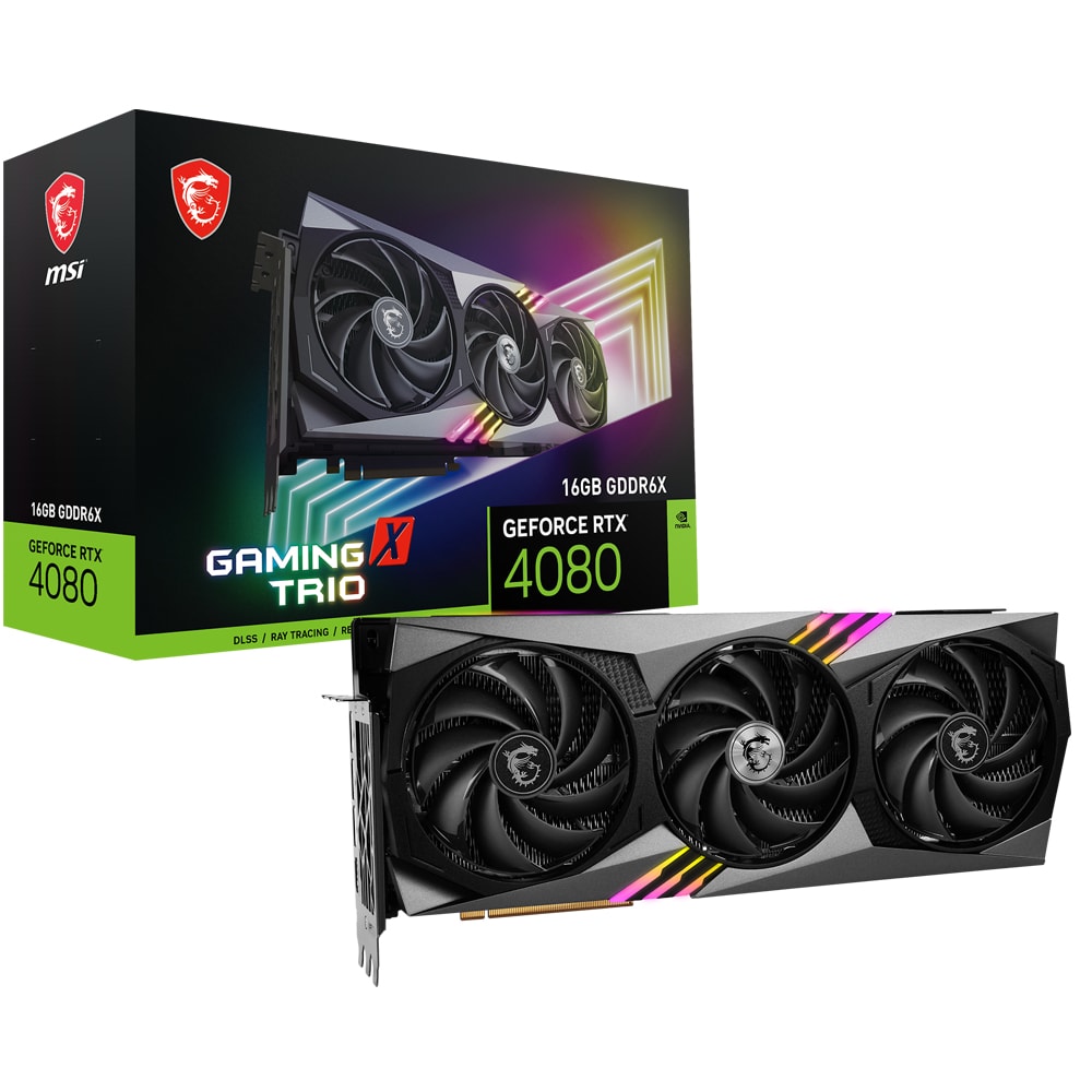 Msi Geforce Rtx 4080 Gaming X Trio 16 Gb Gddr6x 256 Bit Ekran Karti